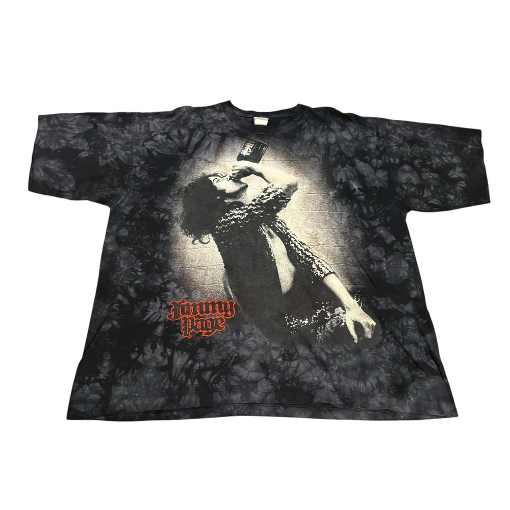 Liquid Blue Jimmy Page All Over‎ Print Shirt Mens XXL AOP  Vintage